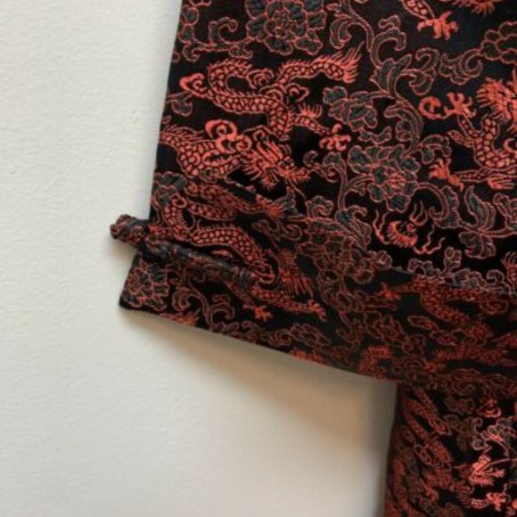 Made‎ Macau Asian Jacket Tunic Knot Buttons Dragon - Picture 6 of 10